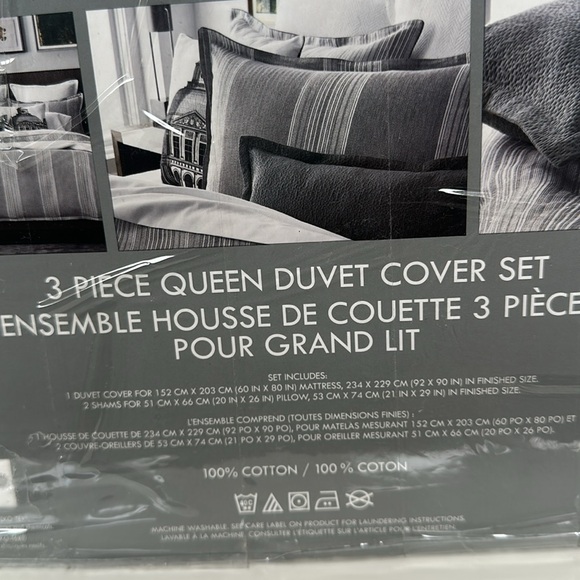 GlucksteinHome Como 3-Piece Duvet Cover Set - Picture 7 of 7